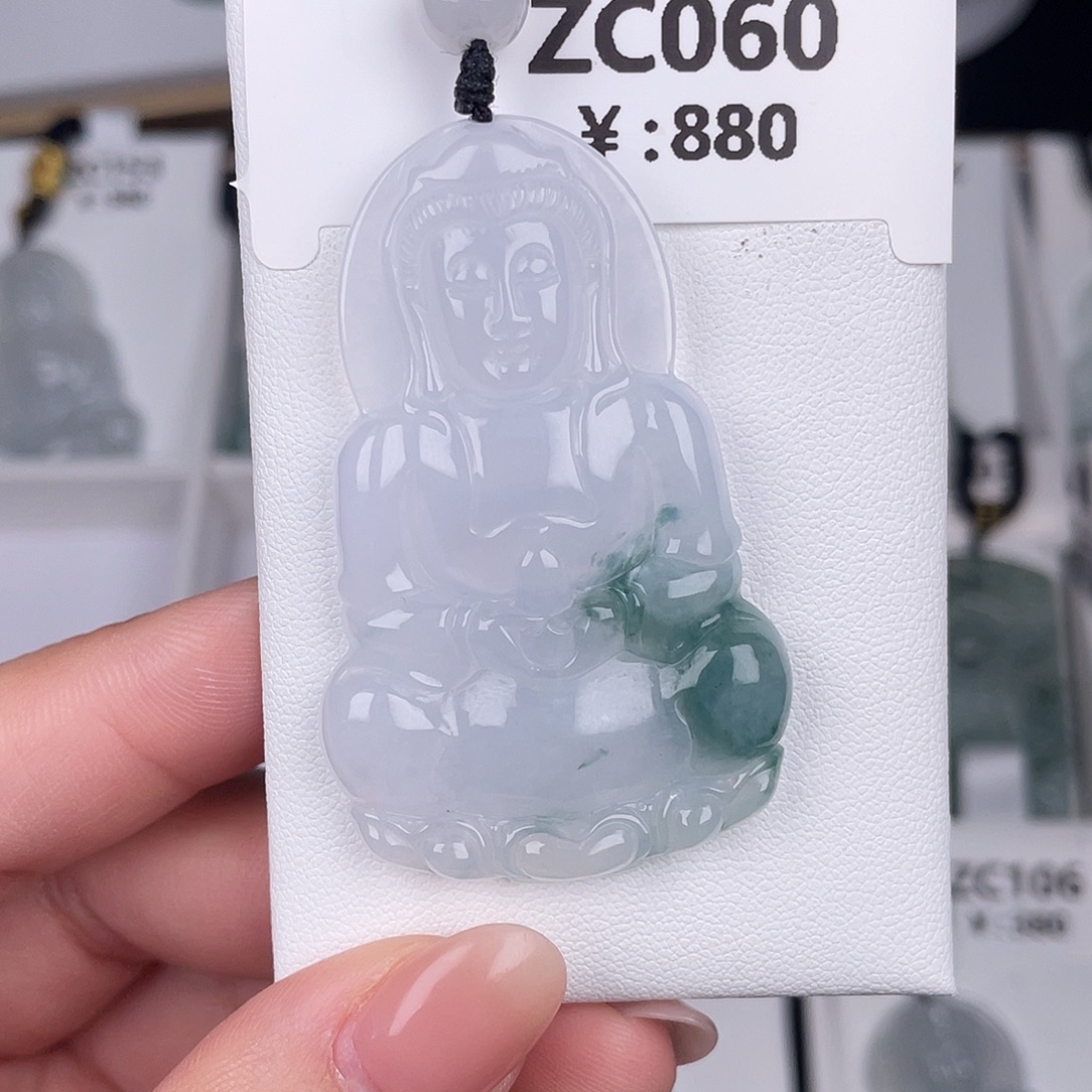 翡翠未镶嵌颈饰zc060