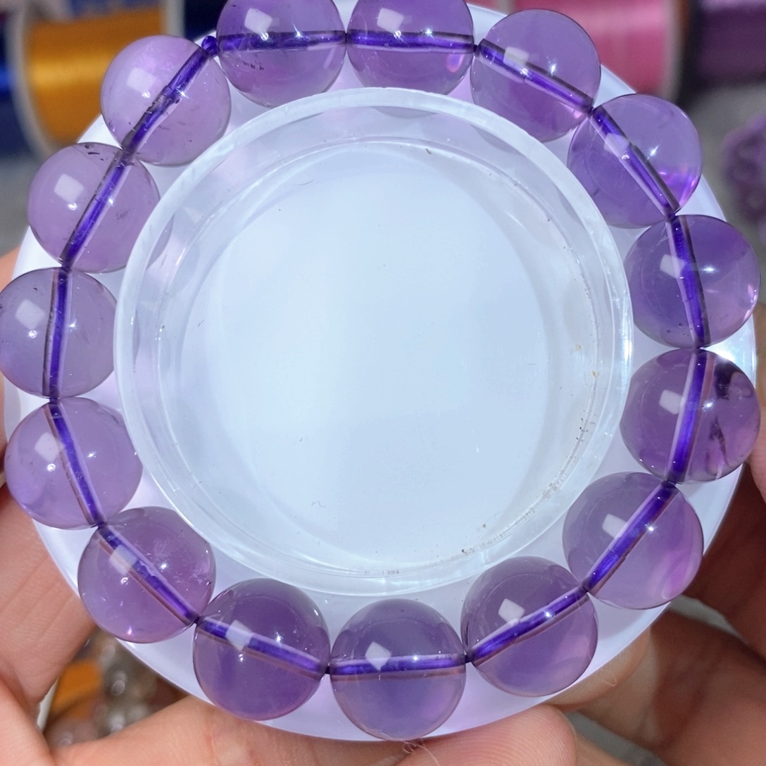 水晶手链未镶嵌巴西紫水13.2mm