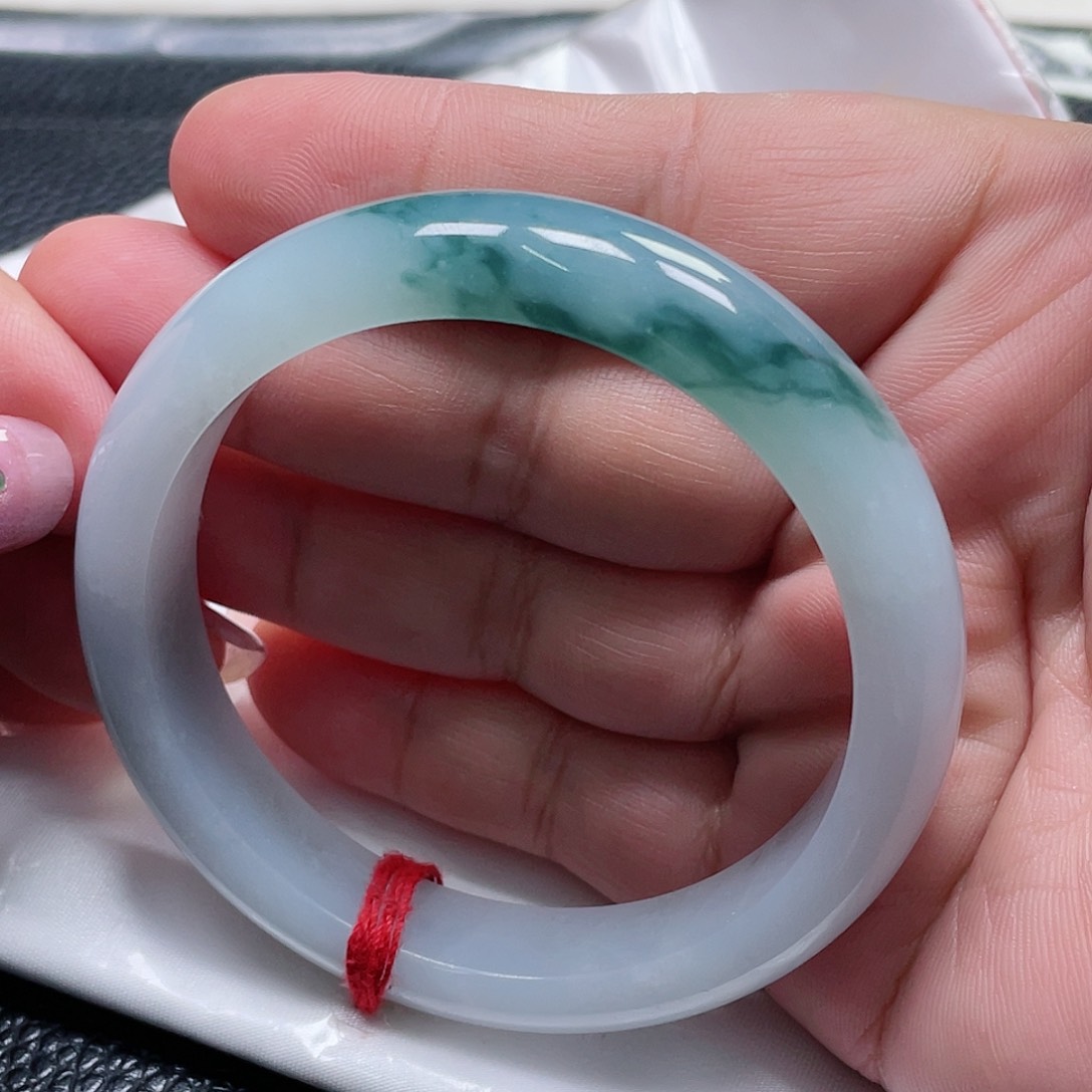 未镶嵌手镯翡翠缅甸翡翠手镯56圈