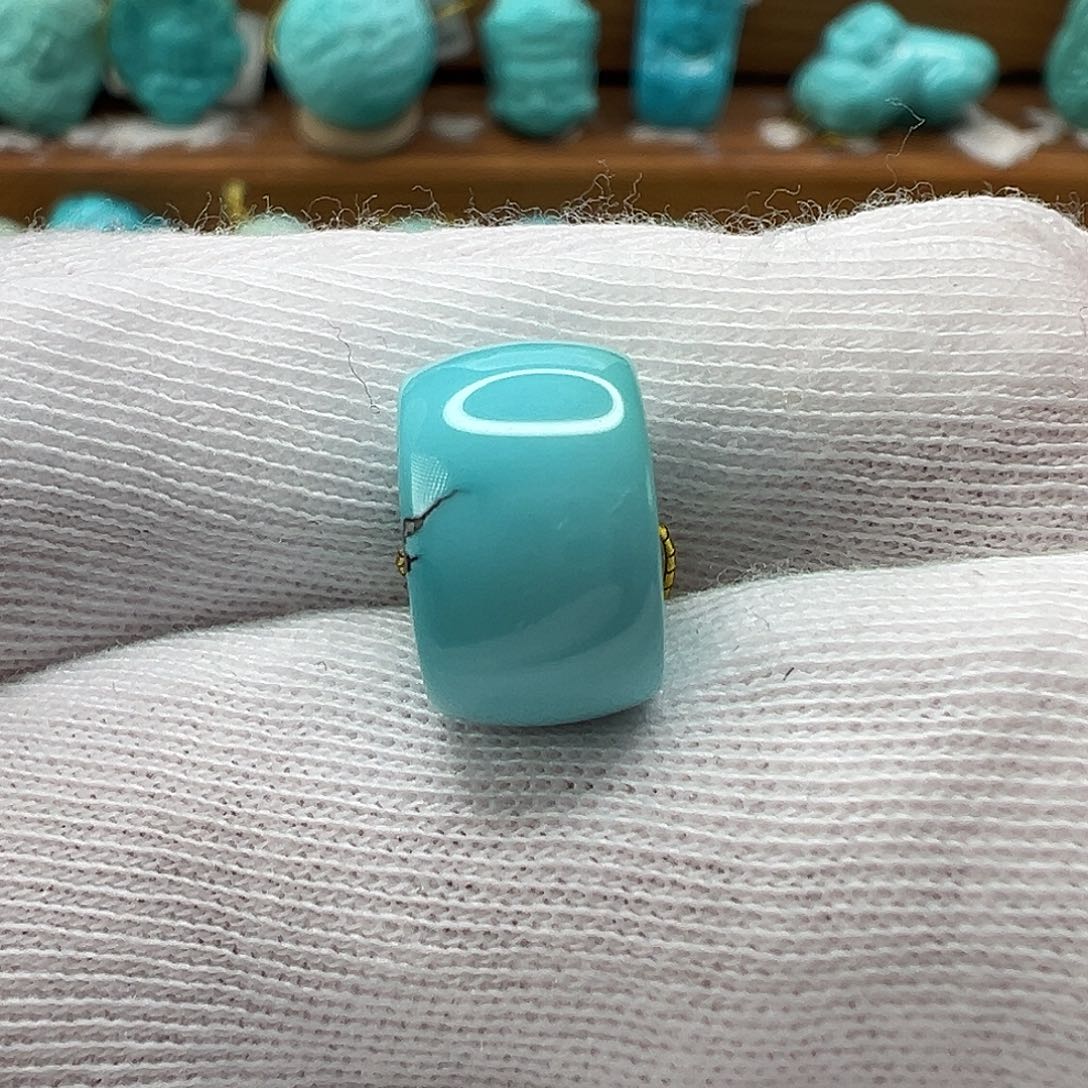 绿松石直切珠 未镶嵌