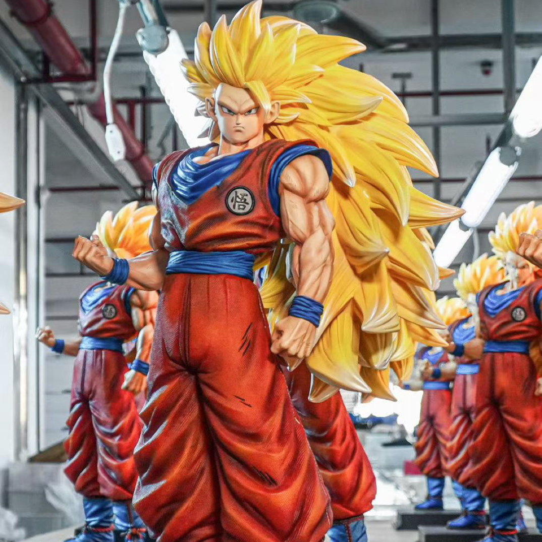 【JT厂】七龙珠 1/4超三悟空56cm带底座全喷油动漫手办