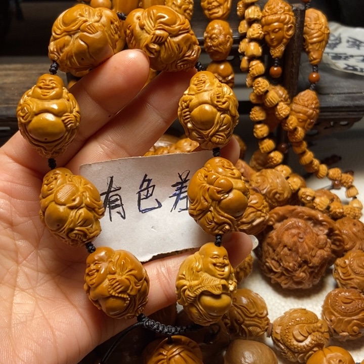 【闪购商品】橄榄核手串/手链八大弥勒2.12