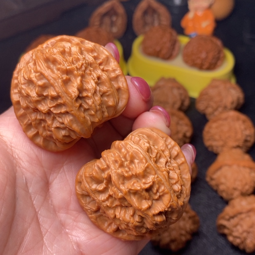 【闪购商品】把件文玩核桃864号白狮子43