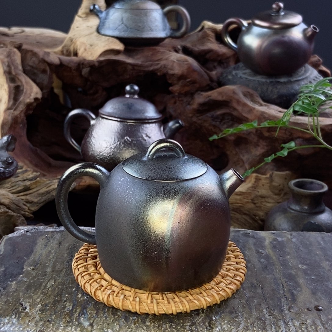 鼠*建水紫陶柴烧茶具