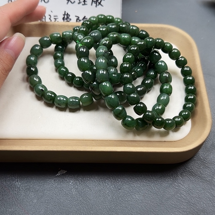 和田玉未镶嵌手链22