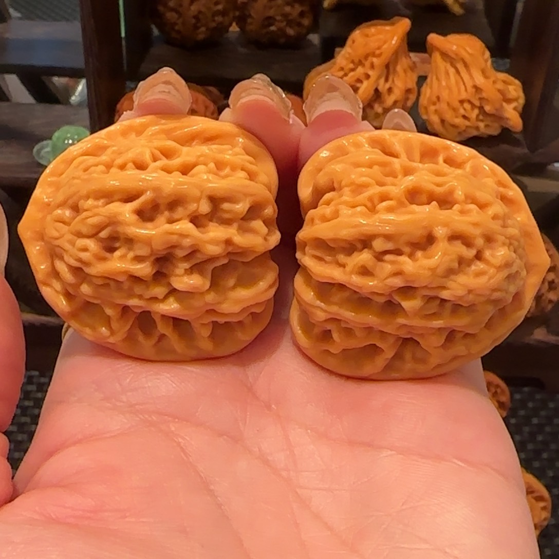 桃核吊坠盘龙虎头39精品930