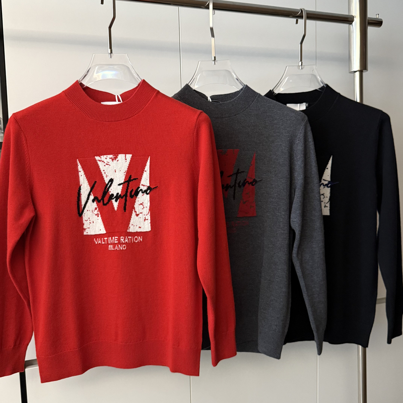 2025年新款针织印花保暖秋冬冬季针织衫毛衣时尚百搭休闲男士上衣