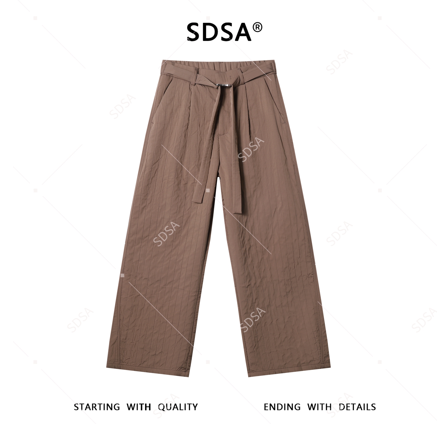 SDSA男士秋冬新款痞帅男装时尚休闲直筒百搭休闲裤纯色潮牌裤子