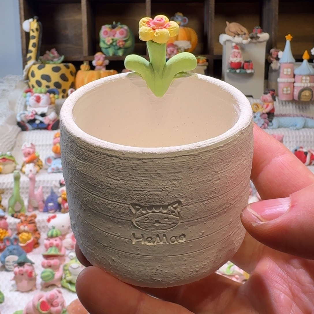 厂家直销手工花盆摆件