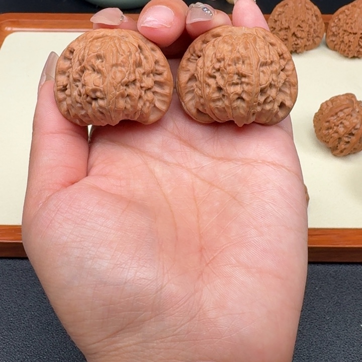 文玩核桃把件全品白狮子41