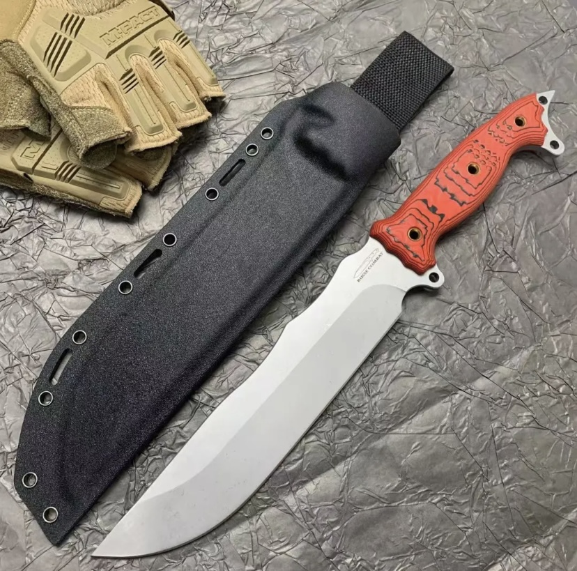 限售-巴斯魔甲-9cr18mov钢战术户外露营小刀