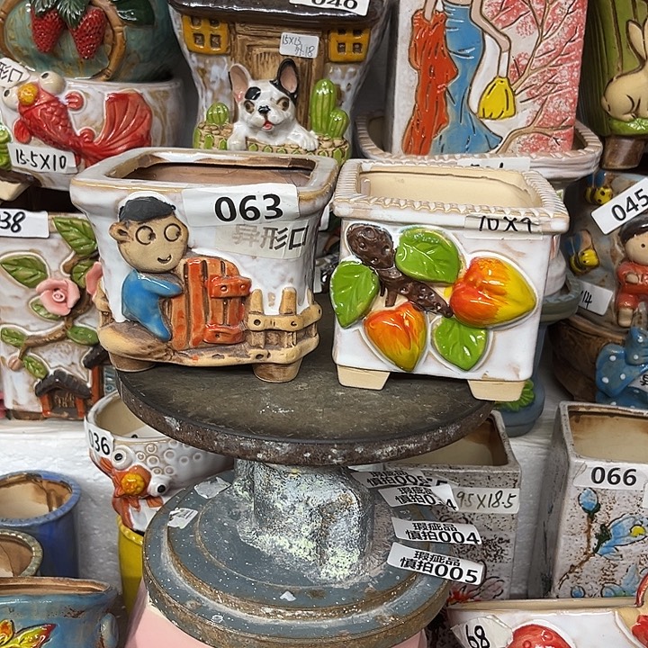 粗陶材质多肉花盆