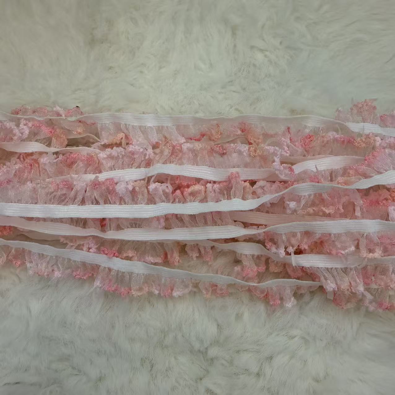 M36渐变粉色木耳边