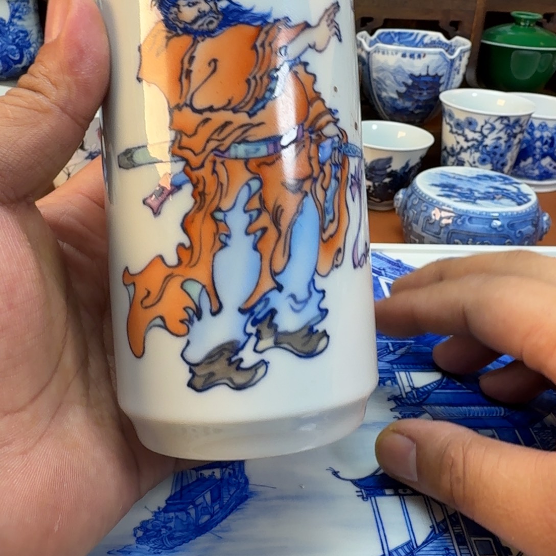 杯子陶景德镇全手工手绘陶瓷