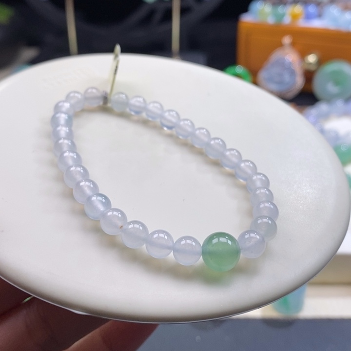 翡翠吊坠(不含链)未镶嵌翡翠茅台白手串