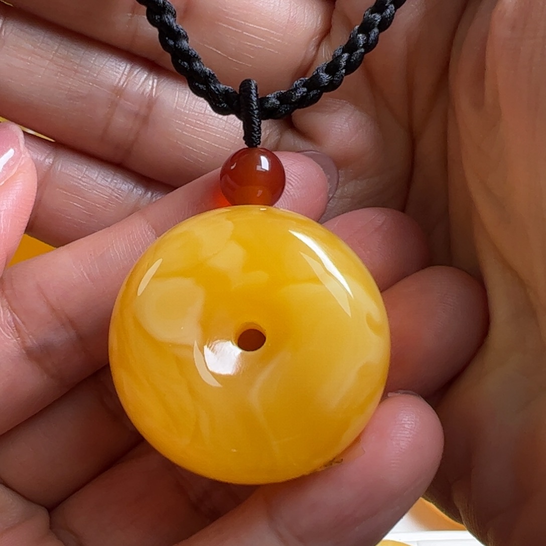 蜜蜡毛衣链未镶嵌无优化