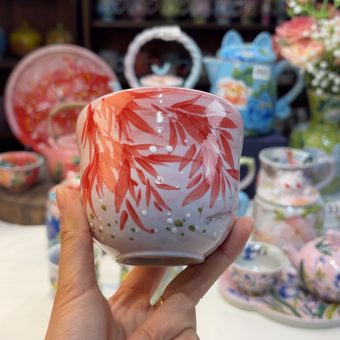 景德镇手绘高温釉下彩陶瓷茶具