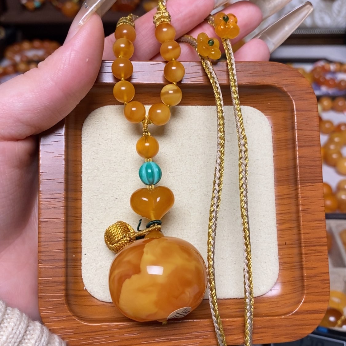 【闪购商品】蜜蜡颈饰未镶嵌项链