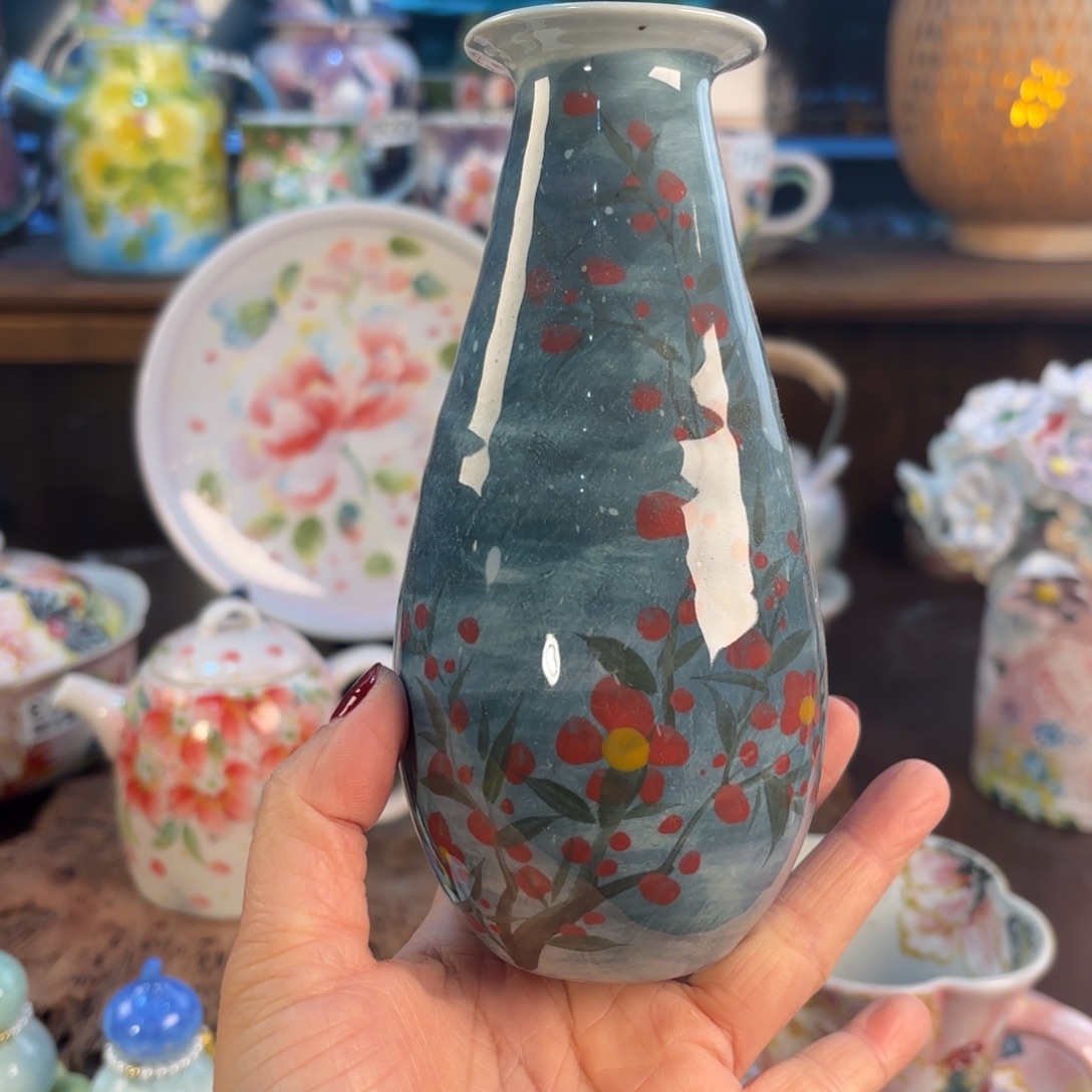 景德镇手绘高温釉下彩陶瓷茶具