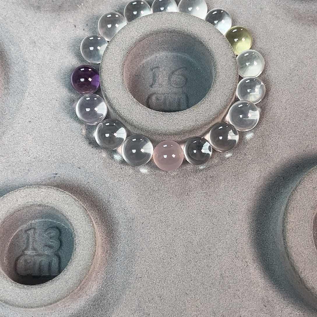 水晶手串未镶嵌定制款不支持退换货