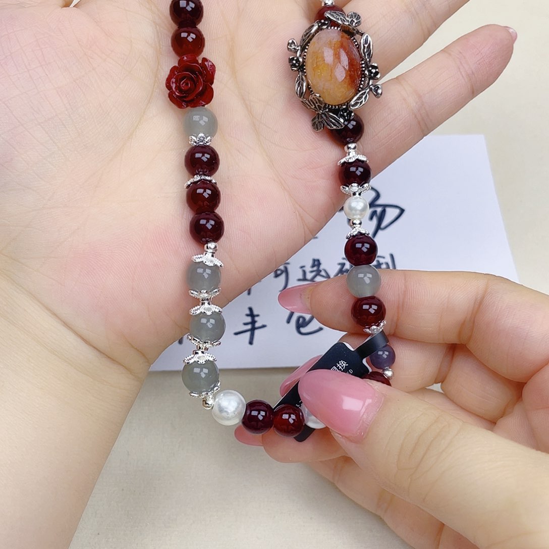 手饰针钠钙石银S925镀金镶嵌