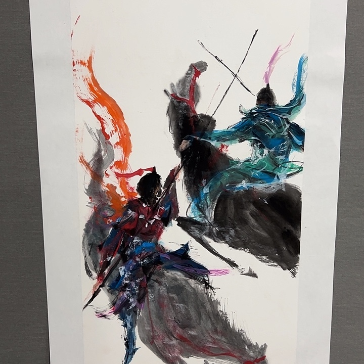 国画许若文老师人物画作品