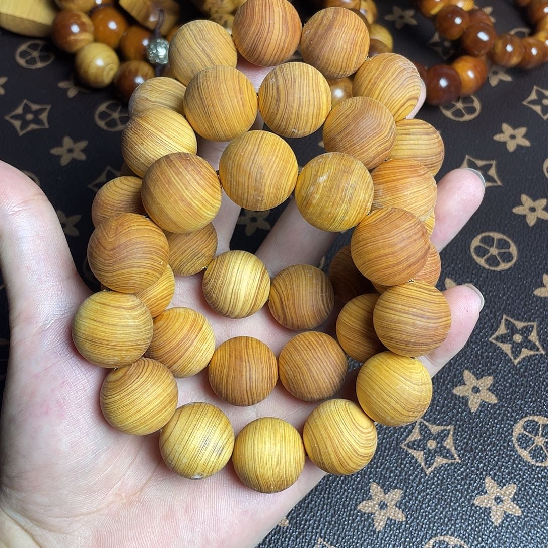 柏木（崖柏）崖柏黑油毛珠20mm