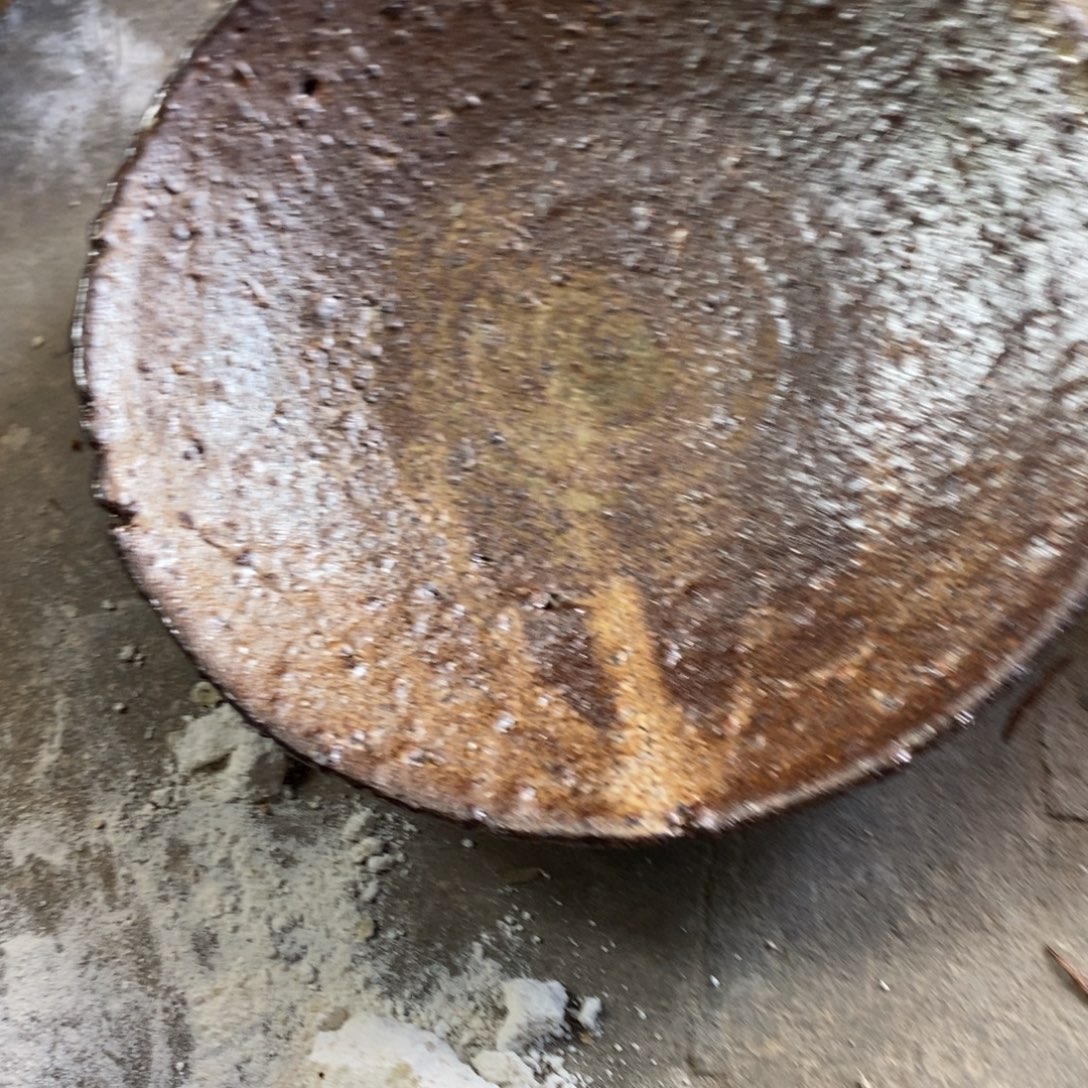 单***浪鬼柴烧 釉鬼柴烧 盘