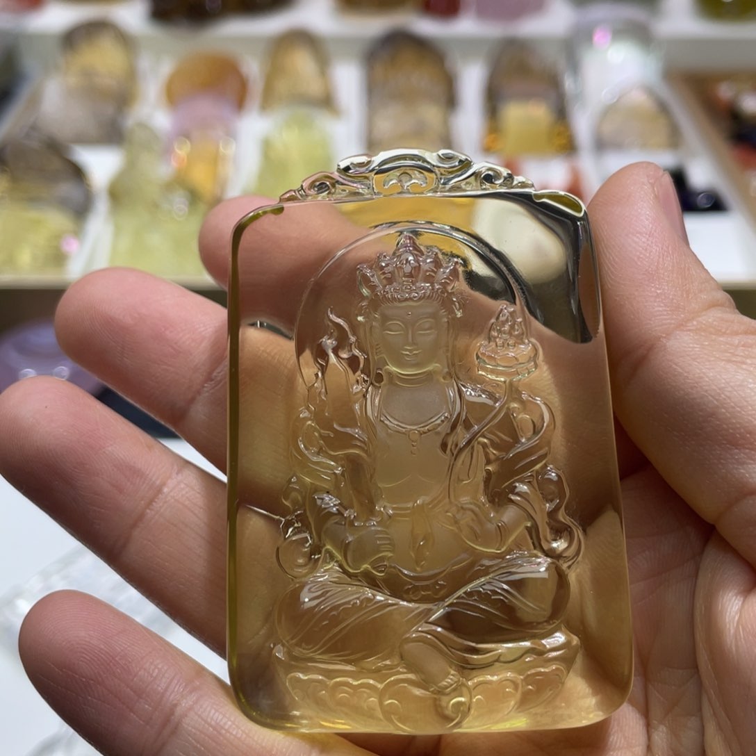 水晶颈饰未镶嵌三*定制