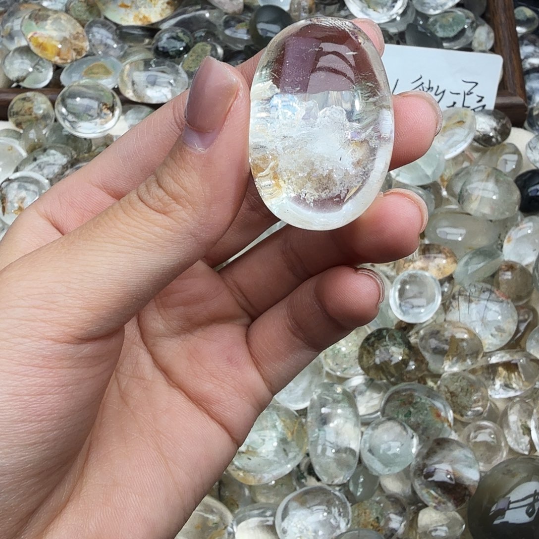 A***菜水晶珠宝半成品未镶嵌