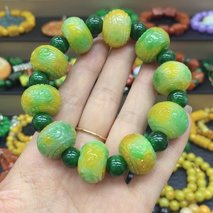 爽***未镶嵌手链翡翠手链19