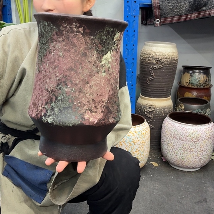 20×30 -粗陶花盆有孔-买买买