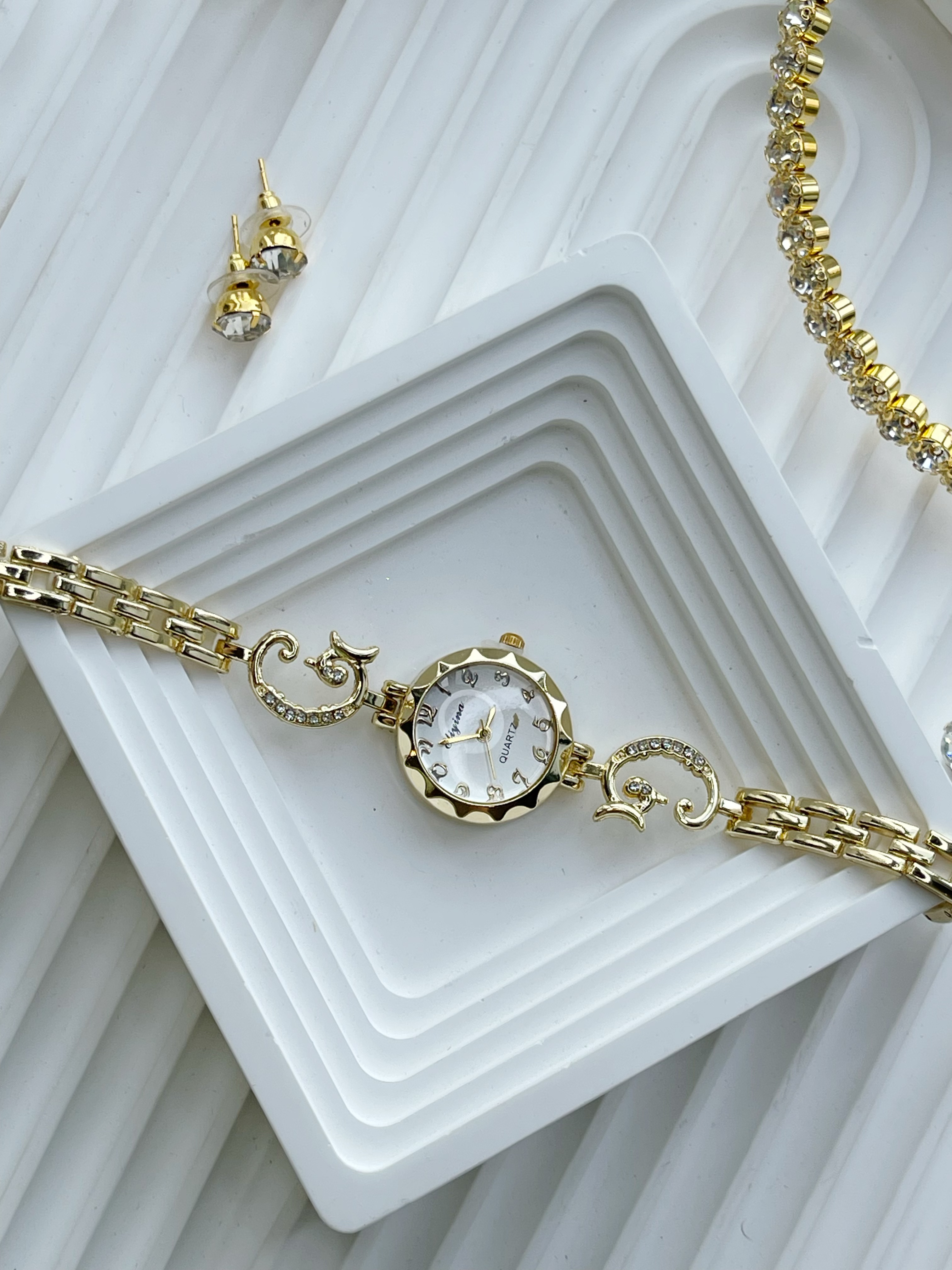 菲纳孜金藤腕表五件套S10005 小巧精致轻奢气质高级女款2025新款 