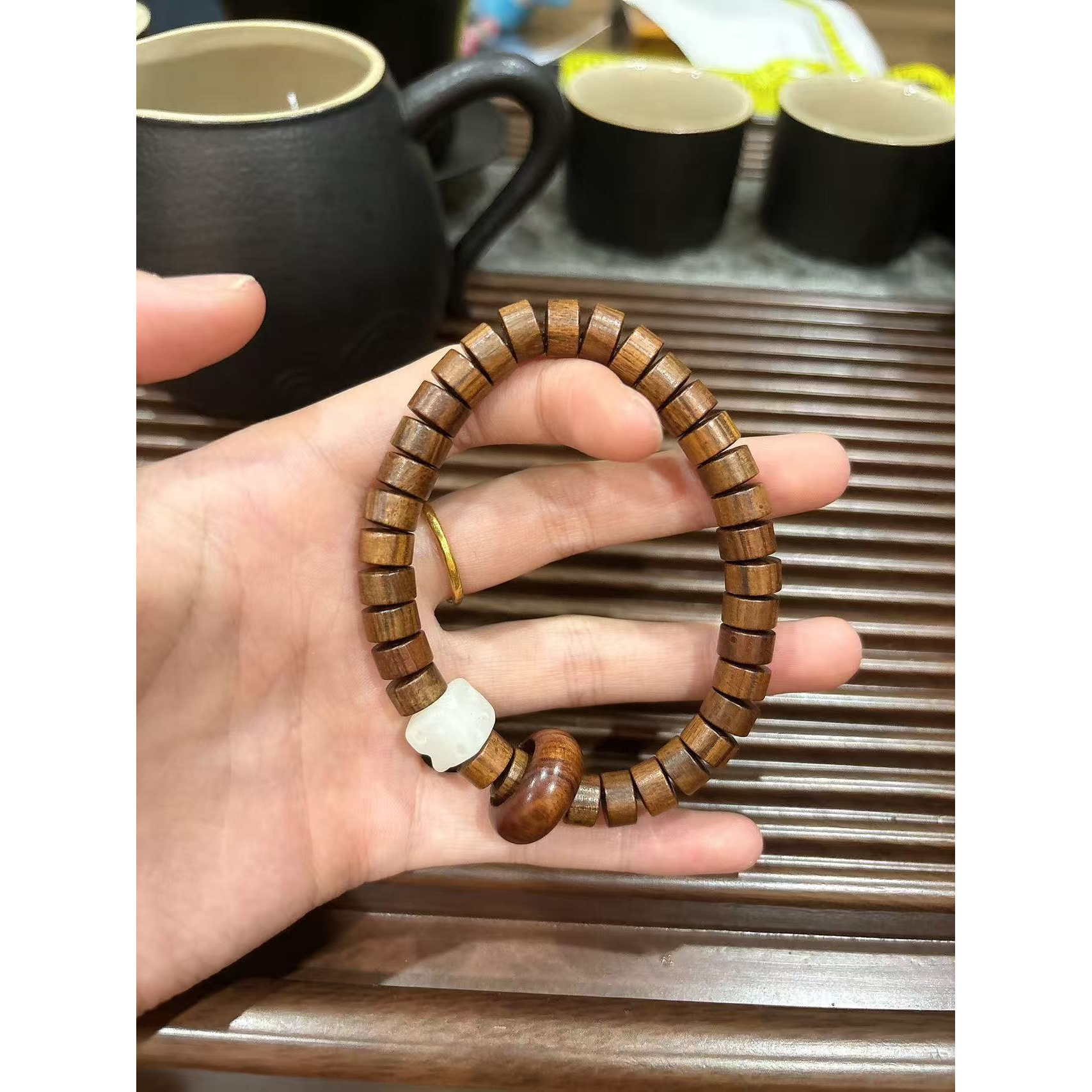 SL-419 海南黄花梨单圈手串-无礼盒