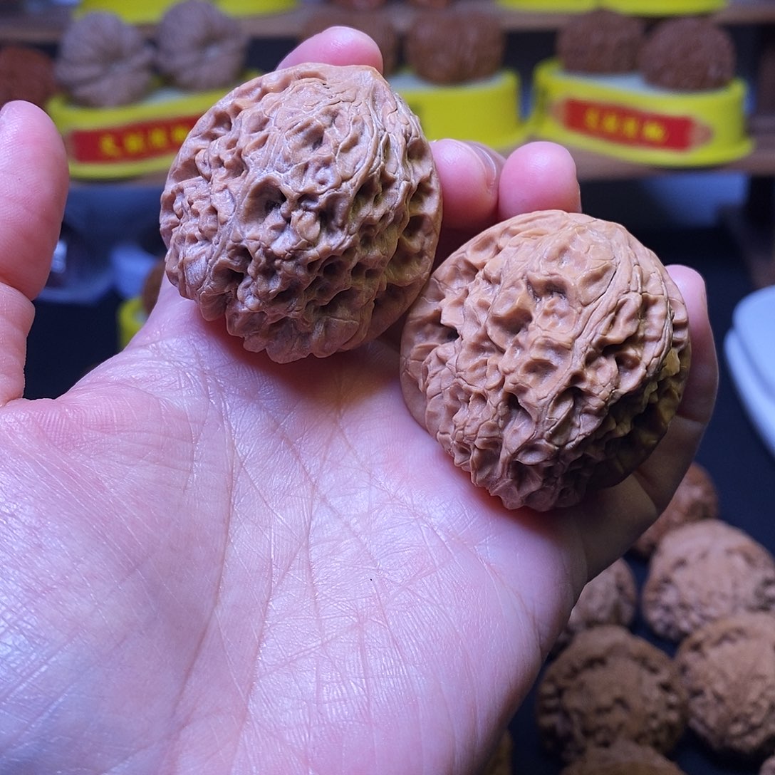 把件文玩核桃大团圆有修尖