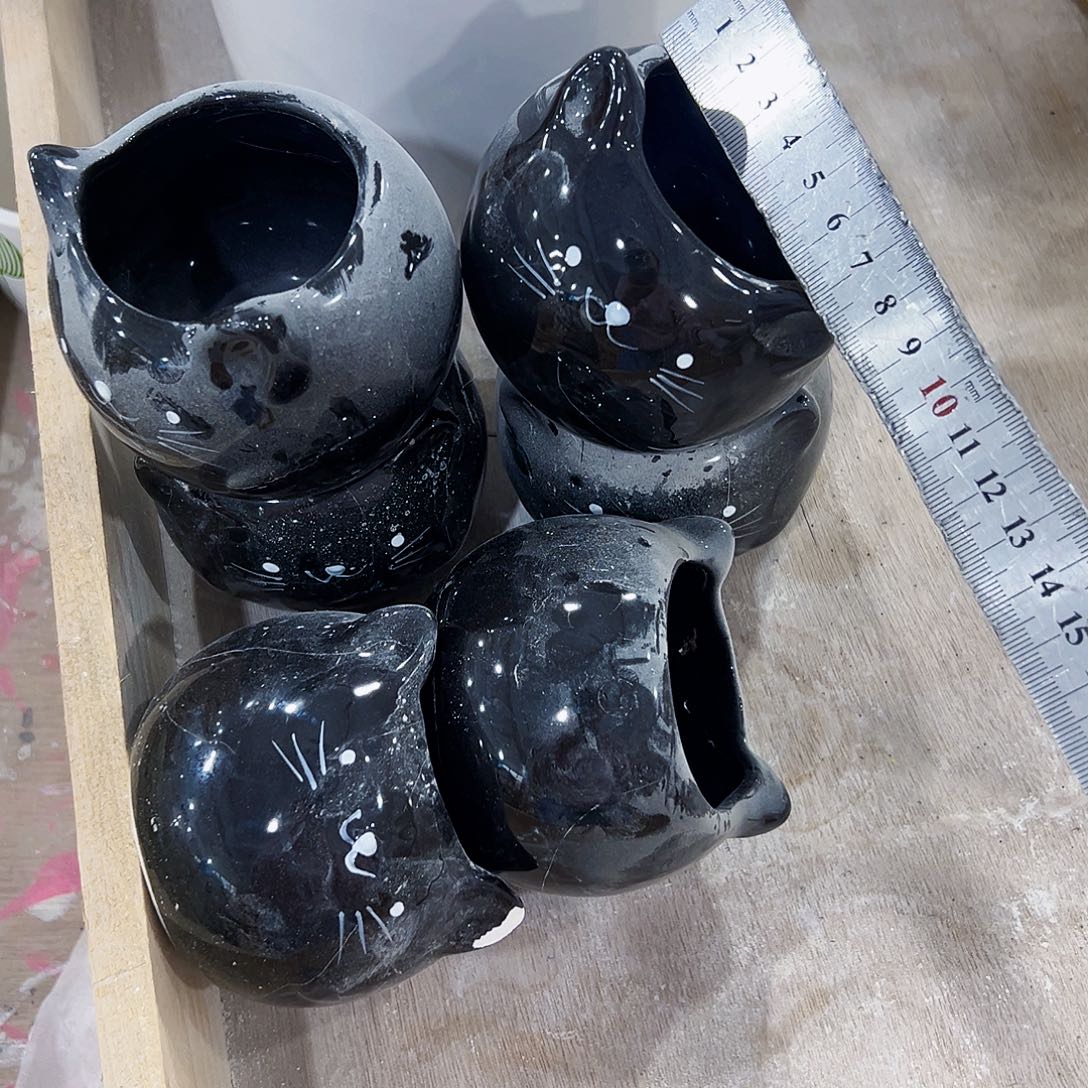 有孔外贸尾单陶瓷花盆凑单10米包邮