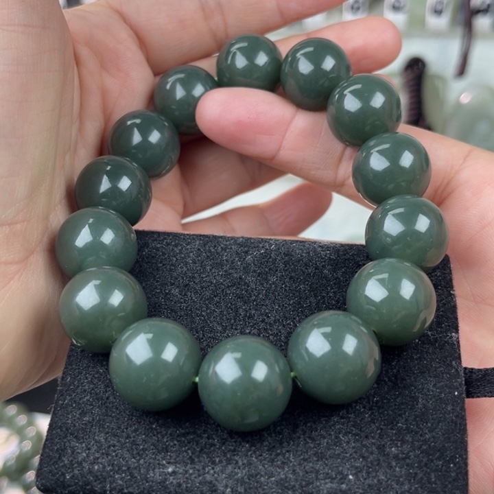 和田玉手串未镶嵌微****子