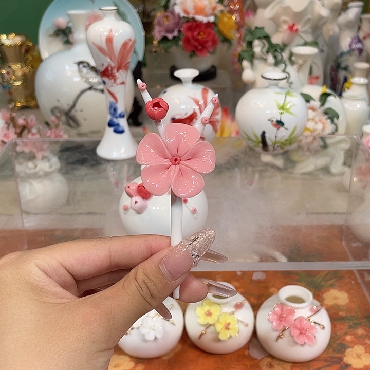 手工精致花瓶摆件 