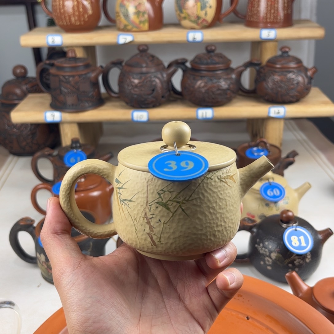 壶200cc 建水紫陶全手工制作，老匠人传承手艺