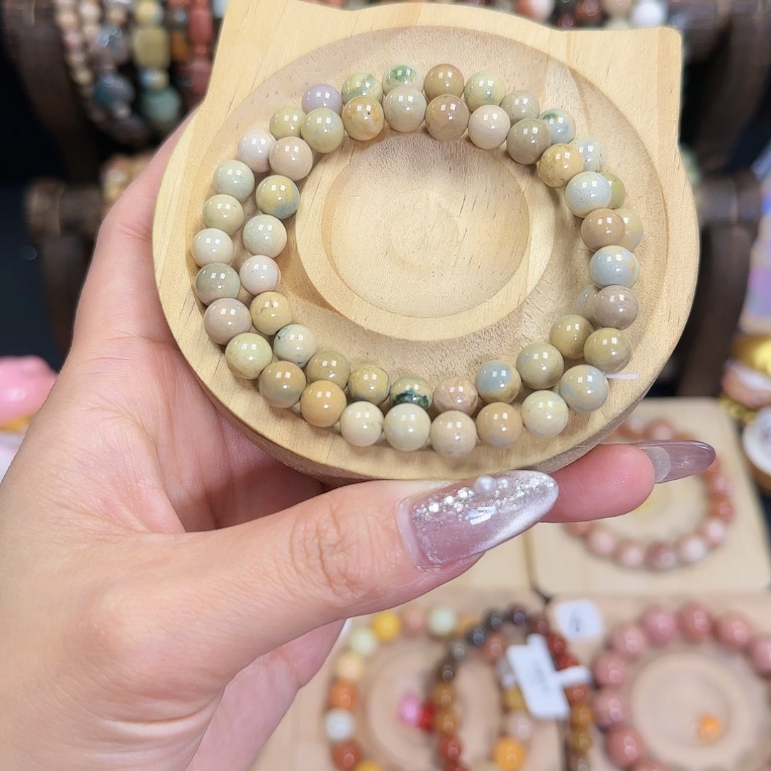 玛瑙/玉髓手链合金青花6