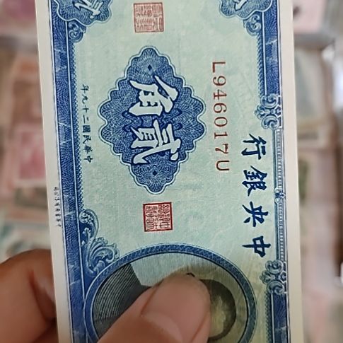 纸中央银行贰角纸币946017