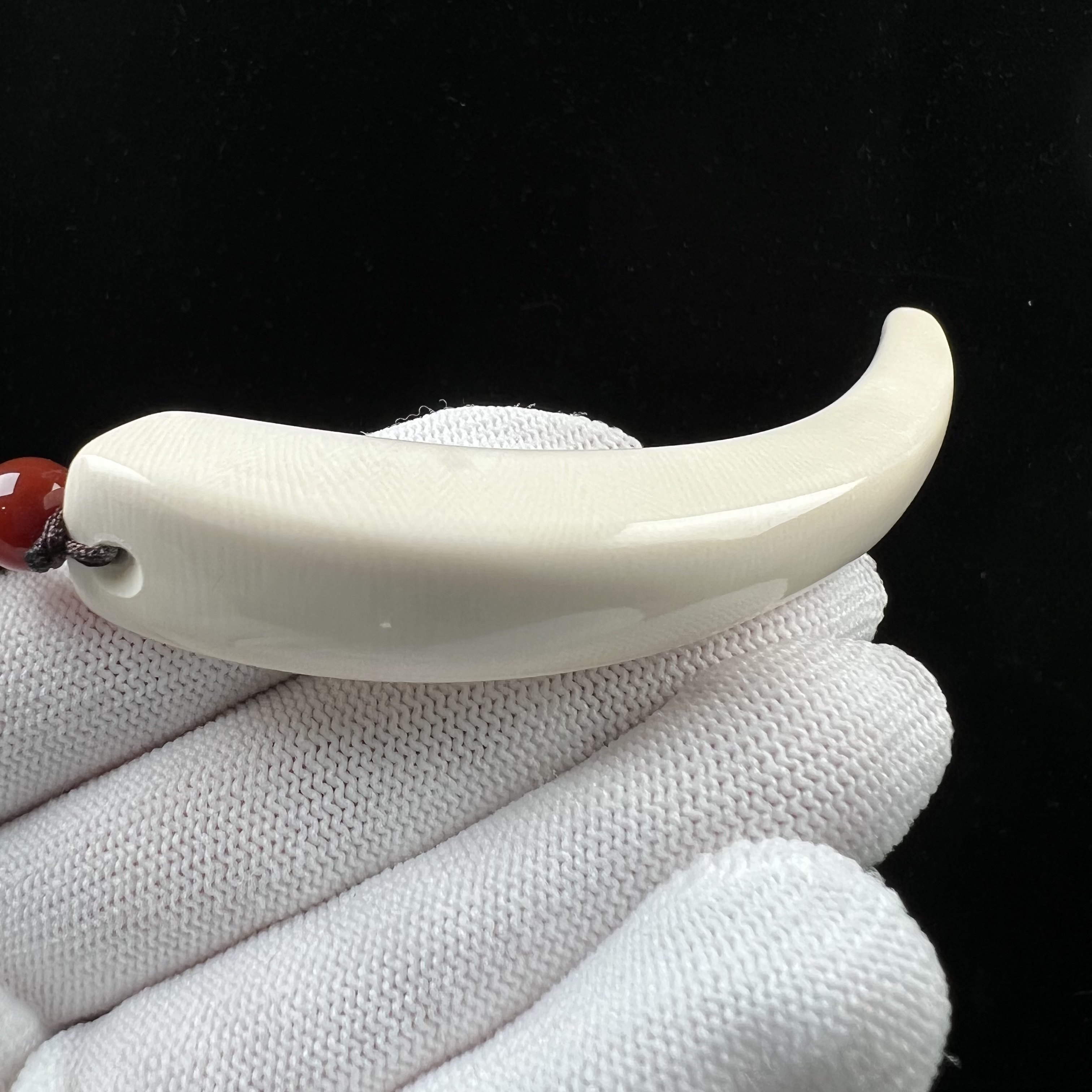 D3693天然猛犸牙 牙尖13*100mm支持鉴定 假一罚四