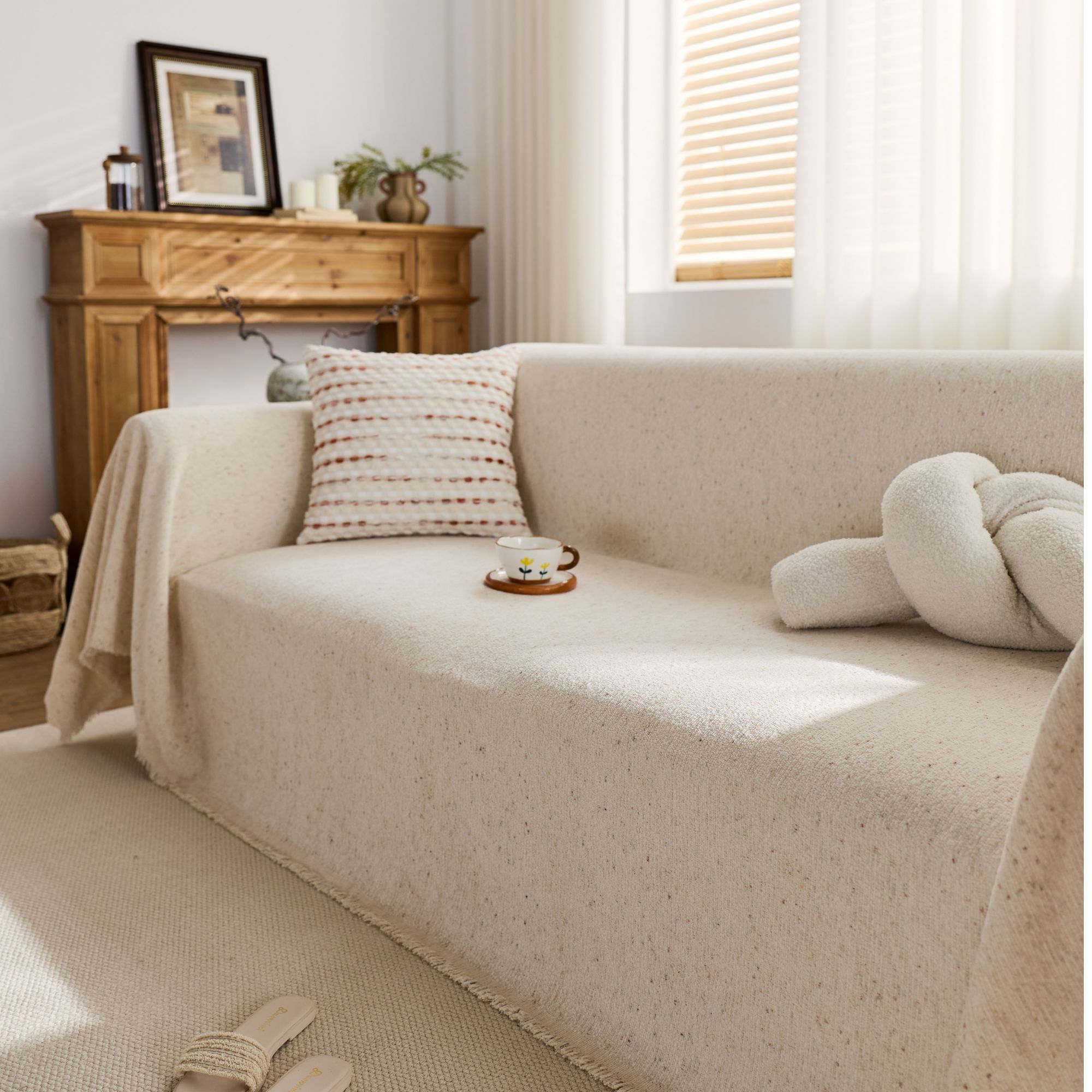 四季通用新款沙发巾一片式全盖防滑防尘沙发盖布巾坐垫靠背巾