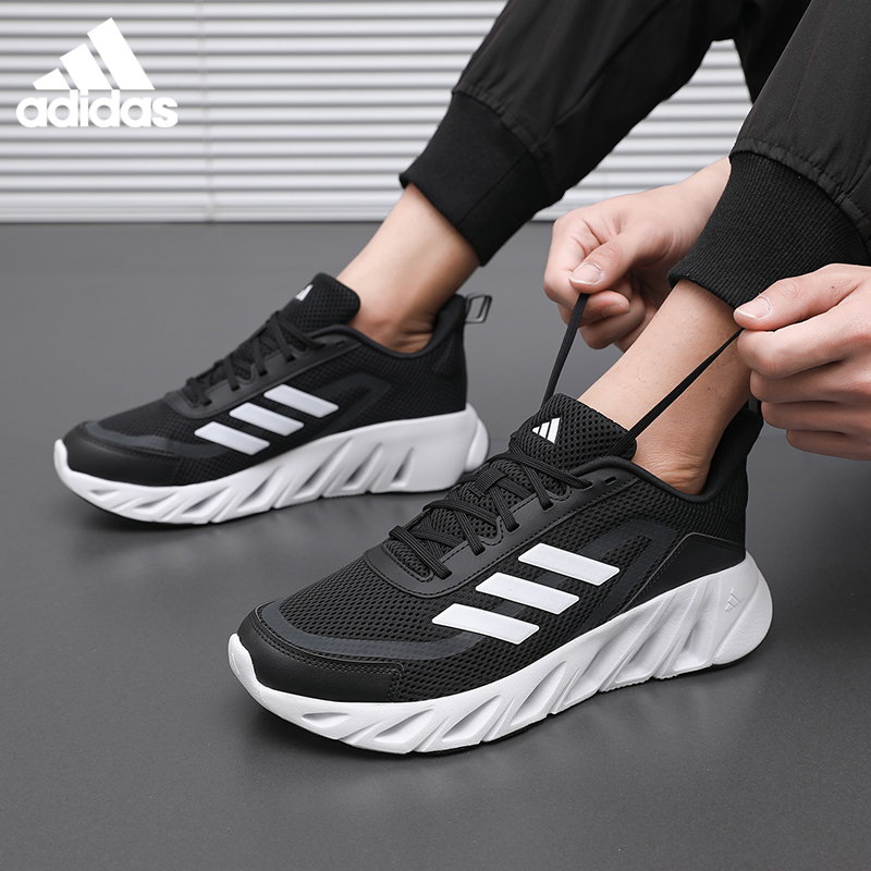 adidas阿迪达斯男鞋运动鞋透气网面舒适训练休闲减震跑步鞋JI2754
