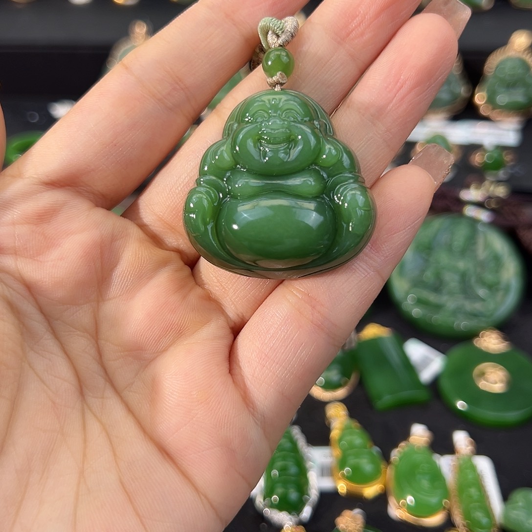 和田玉未镶嵌吊坠(不含链)