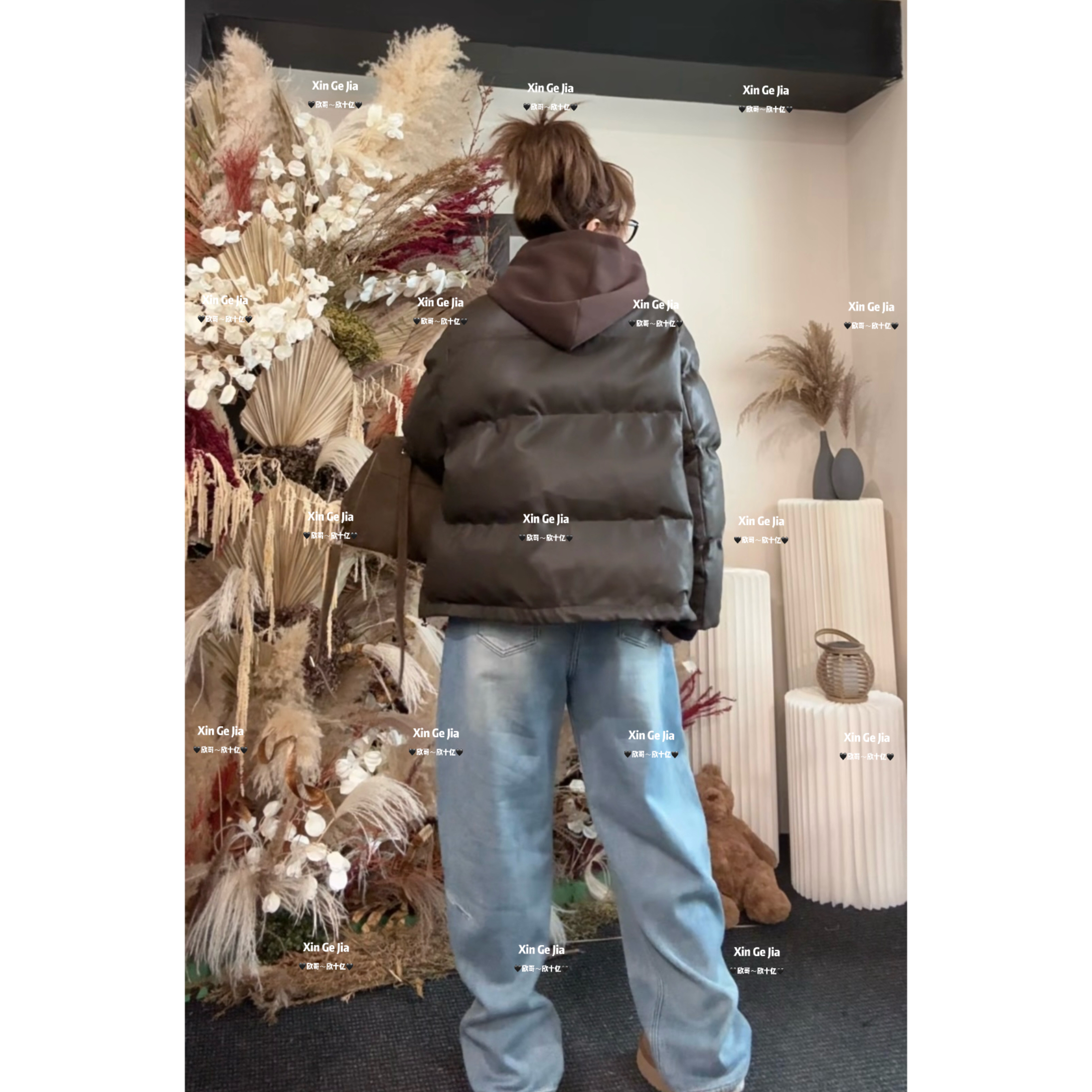 【欣哥家】微胖大码 “正肩” 连帽 pu棉服 （不可水洗）2.0版！