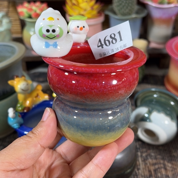 口5高7 手工花盆满30包邮