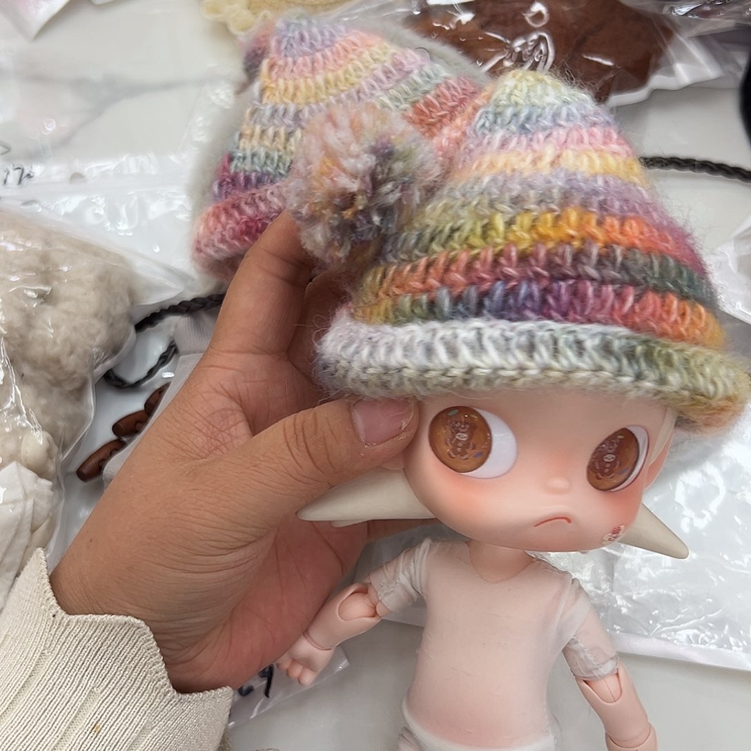 彩虹色帽子新款帽子