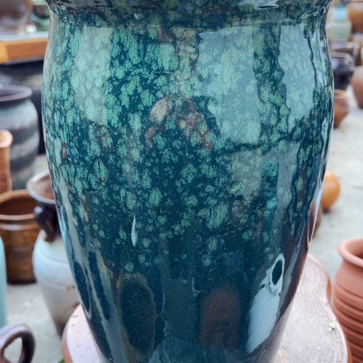 紫砂花盆高约33口约20