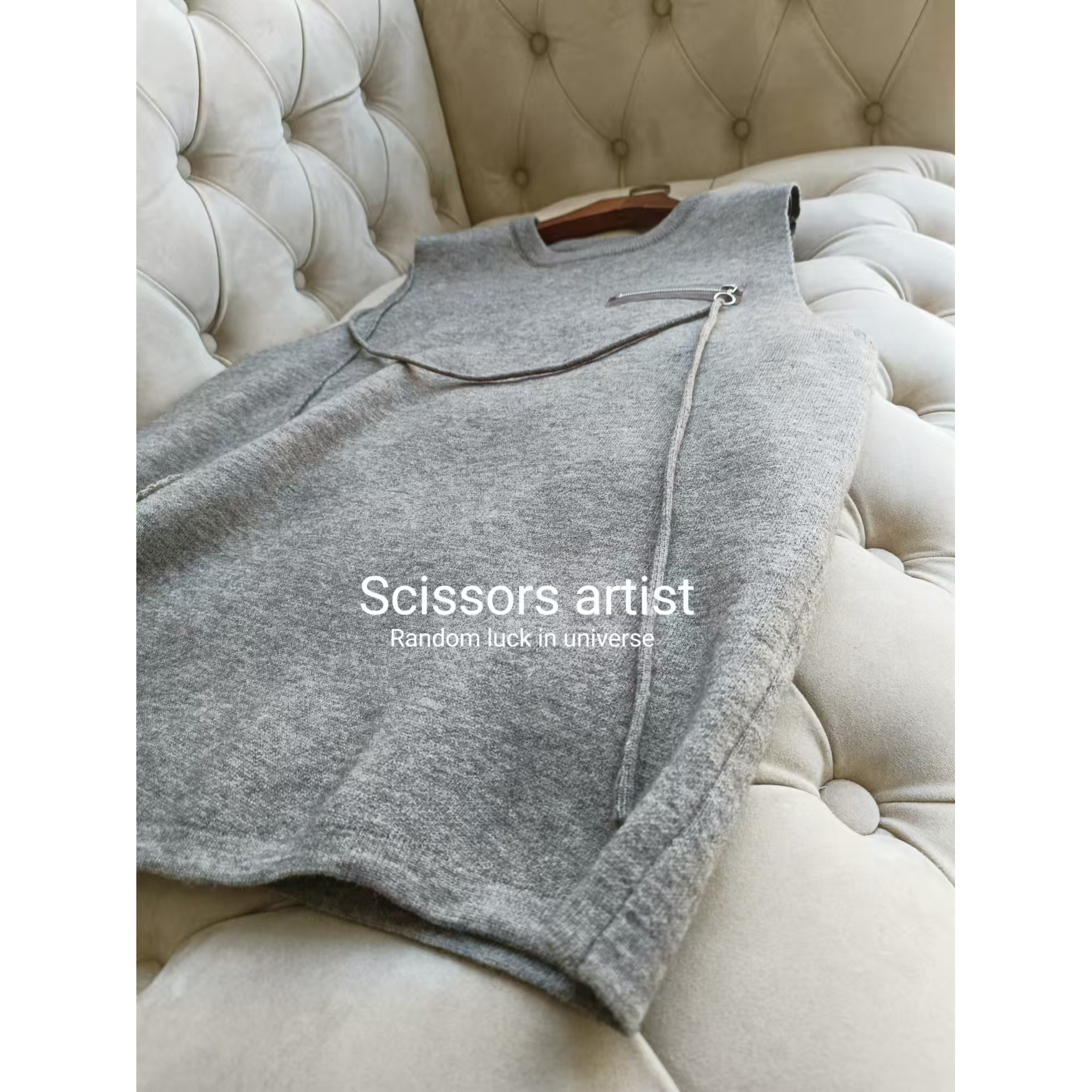 【Scissors artist】高端设计师走秀女装马甲2385